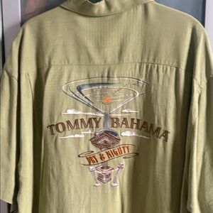 Green Button-Up Shirt